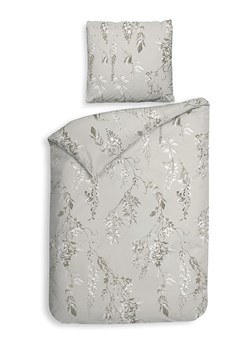 HNL Komplet pościeli flanelowej "Chiara" w kolorze jasnoszarym ze sklepu Limango Polska w kategorii Pościele - zdjęcie 189156428