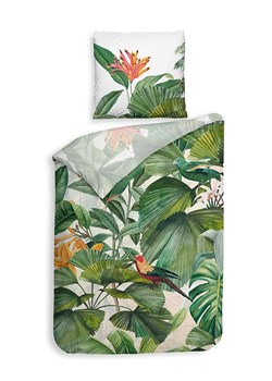 Heckett Lane Komplet pościeli satynowej "Elisa" w kolorze biało-jasnoróżowo-zielonym ze sklepu Limango Polska w kategorii Pościele - zdjęcie 189156506