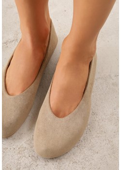 Zielone Casualowe Balerinki z Imitacji Zamszu Zambra ze sklepu born2be.pl w kategorii Balerinki - zdjęcie 189160488