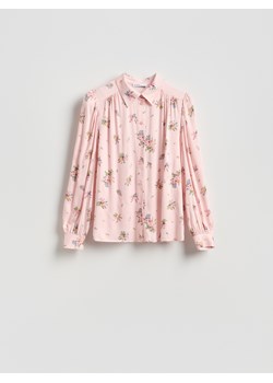 Reserved - Wzorzysta koszula z wiskozy - pastelowy róż ze sklepu Reserved w kategorii Bluzki damskie - zdjęcie 189161016