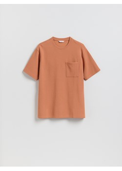 Reserved - Strukturalny t-shirt comfort fit - miedziany ze sklepu Reserved w kategorii T-shirty męskie - zdjęcie 189161027