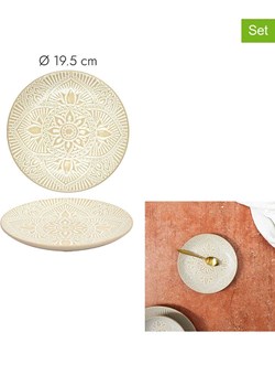 Ethnical Life Talerze śniadaniowe (6 szt.) "Sahara" w kolorze beżowym - Ø 19,5 cm ze sklepu Limango Polska w kategorii Naczynia - zdjęcie 189161727