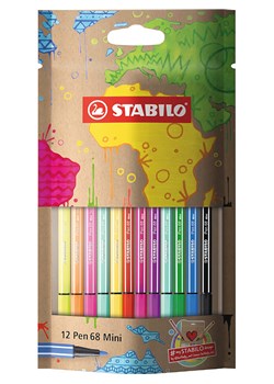 STABILO Mazaki (12 szt.) "STABILO Pen 68 Mini-#mySTABILOdesign Edition" ze sklepu Limango Polska w kategorii Akcesoria biurowe - zdjęcie 189162076