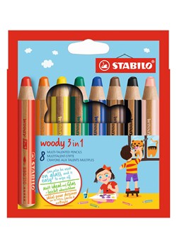 STABILO Kredki (8 szt.) "STABILO Woody 3in1" ze sklepu Limango Polska w kategorii Akcesoria biurowe - zdjęcie 189162259