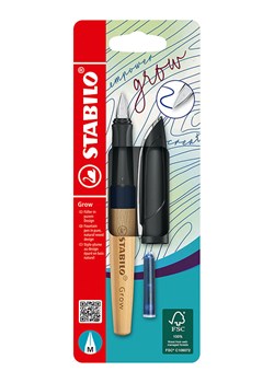 STABILO Pióro wieczne "Grow" w kolorze jasnobrązowo-granatowym ze sklepu Limango Polska w kategorii Akcesoria biurowe - zdjęcie 189162608