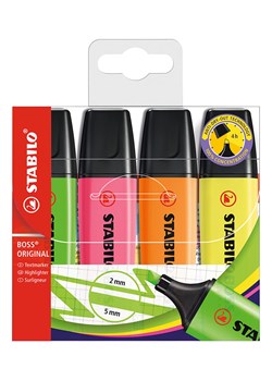 STABILO Zakreślacze (4 szt.) "STABILO Boss" ze sklepu Limango Polska w kategorii Akcesoria biurowe - zdjęcie 189163256