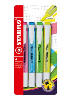 STABILO Zakreślacze (4 szt.) "Swing cool" ze sklepu Limango Polska w kategorii Akcesoria biurowe - zdjęcie 189163328