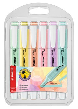 STABILO Zakreślacze (6 szt.) "STABILO swing cool Pastel Edition" ze sklepu Limango Polska w kategorii Akcesoria biurowe - zdjęcie 189163346