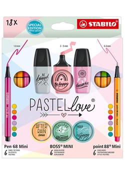 STABILO 18-częściowy zestaw "STABILO Pastellove" ze sklepu Limango Polska w kategorii Akcesoria biurowe - zdjęcie 189163397