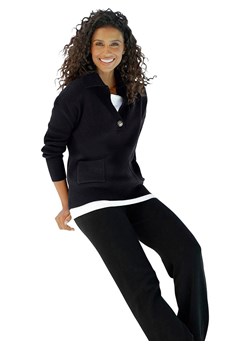 Heine Sweter w kolorze czarnym ze sklepu Limango Polska w kategorii Swetry damskie - zdjęcie 189168496