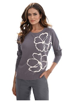 Heine Sweter w kolorze szarym ze sklepu Limango Polska w kategorii Swetry damskie - zdjęcie 189168538