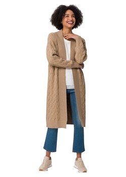 Heine Kardigan w kolorze jasnobrązowym ze sklepu Limango Polska w kategorii Swetry damskie - zdjęcie 189169067