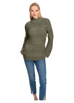 Heine Sweter w kolorze khaki ze sklepu Limango Polska w kategorii Swetry damskie - zdjęcie 189169546