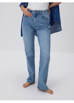 Reserved - Jeansy straight - niebieski ze sklepu Reserved w kategorii Jeansy damskie - zdjęcie 189170656