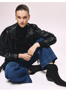 Reserved - Zamszowe botki - czarny ze sklepu Reserved w kategorii Botki - zdjęcie 189170675