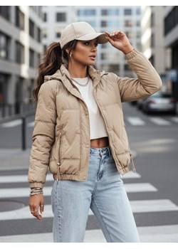 Kurtka przejściowa damska pikowana ZERNI beżowa Dstreet TY4177 ze sklepu DSTREET.PL w kategorii Kurtki damskie - zdjęcie 189171445
