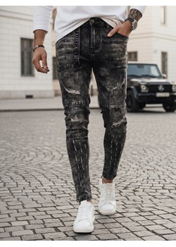 Spodnie męskie jeansowe czarne Dstreet UX4146 ze sklepu DSTREET.PL w kategorii Jeansy męskie - zdjęcie 189171457