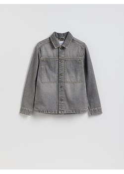 Reserved - Jeansowa koszula comfort fit - jasnoszary ze sklepu Reserved w kategorii Koszule męskie - zdjęcie 189172449