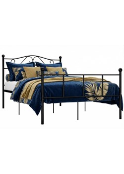 Czarne industrialne łózko z metalu 160x200 cm M4-T33 ze sklepu Edinos.pl w kategorii Łóżka i materace - zdjęcie 189172466