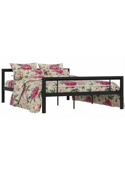 Czarne metalowe łóżko 180x200 cm R1-W84 ze sklepu Edinos.pl w kategorii Łóżka i materace - zdjęcie 189172467