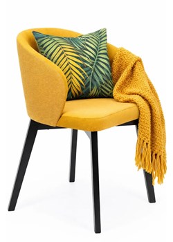 Żółte drewniane krzesło kubełkowe F5-W89 ze sklepu Edinos.pl w kategorii Krzesła - zdjęcie 189172468