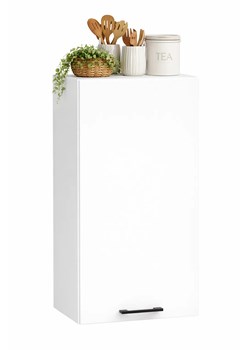 Biała minimalistyczna górna szafka kuchenna 40 cm M3-D03 ze sklepu Edinos.pl w kategorii Meble kuchenne - zdjęcie 189172529