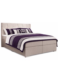 Dwuosobowe Łóżko Kontynentalne Z Pikowanym Zagłówkiem 160X200 G7-W23 ze sklepu Edinos.pl w kategorii Łóżka i materace - zdjęcie 189172535