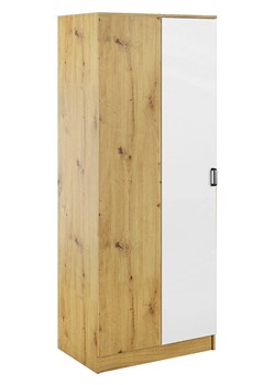 Szafa uchylna w kolorze dąb artisan + biały- Axelor ze sklepu Edinos.pl w kategorii Szafy - zdjęcie 189172666