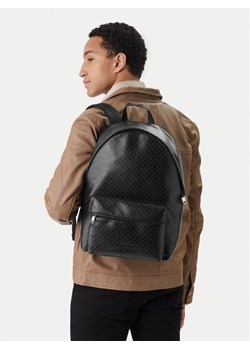 Calvin Klein Plecak Emblem Aop Coated Backpack LV04D3313G Czarny ze sklepu MODIVO w kategorii Plecaki - zdjęcie 189172805