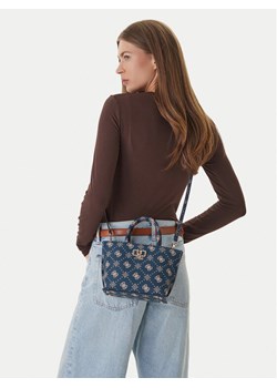 Guess Torebka Emelie Logo Mini HWGP99 28750 Granatowy ze sklepu MODIVO w kategorii Kuferki - zdjęcie 189172849