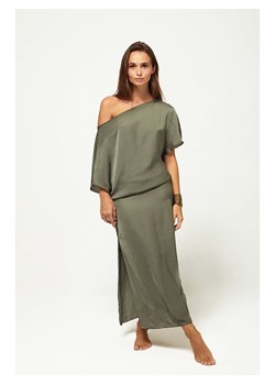 Beliza Sukienka "Julia" w kolorze khaki ze sklepu Limango Polska w kategorii Sukienki - zdjęcie 189173999