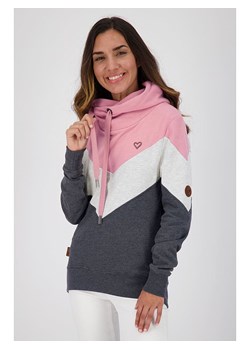 alife and kickin Sweter "StellaAK" w kolorze jasnoróżowo-szaro-białym ze sklepu Limango Polska w kategorii Swetry damskie - zdjęcie 189174237