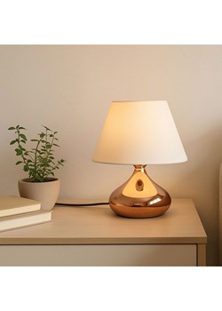 Opviq Lampa stołowa w kolorze złoto-kremowym - wys. 25 x Ø 22 cm ze sklepu Limango Polska w kategorii Oświetlenie - zdjęcie 189174336