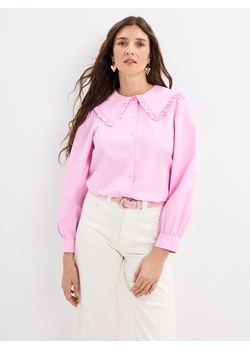 Mohito - Koszula z ozdobnym kołnierzem - pastelowy różowy ze sklepu Mohito w kategorii Koszule damskie - zdjęcie 189175769