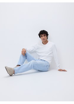 Reserved - Jeansy slim z efektem sprania - niebieski ze sklepu Reserved w kategorii Jeansy męskie - zdjęcie 189176275