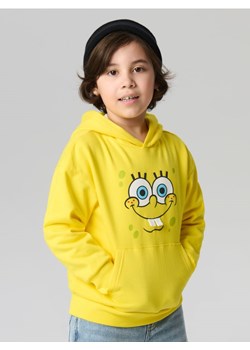 Sinsay - Bawełniana bluza z nadrukiem SpongeBob - żółty ze sklepu Sinsay w kategorii Bluzy chłopięce - zdjęcie 189176746