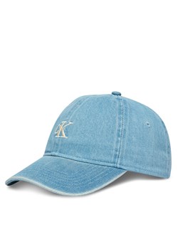 Czapka z daszkiem Calvin Klein Monogram Embroidery Denim Cap LV04G5003G Niebieski ze sklepu eobuwie.pl w kategorii Czapki z daszkiem męskie - zdjęcie 189177027