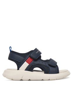 Sandały Tommy Hilfiger Velcro Sandal T1B2-34386-1591 Granatowy ze sklepu eobuwie.pl w kategorii Sandały dziecięce - zdjęcie 189177087