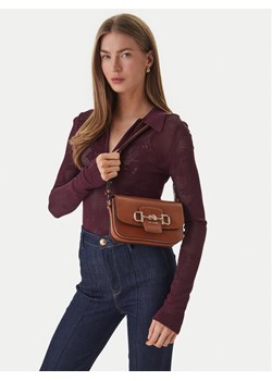 Torebka Guess Janie HWVG99 10210 Brązowy ze sklepu eobuwie.pl w kategorii Listonoszki - zdjęcie 189177117