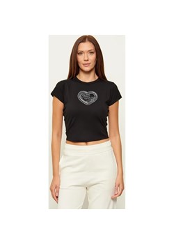 Hugo Blue T-shirt Dichroma_B | Cropped Fit ze sklepu Gomez Fashion Store w kategorii Bluzki damskie - zdjęcie 189178916