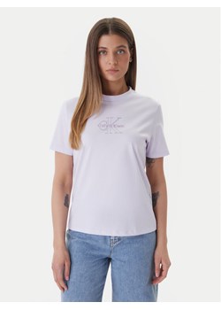 Calvin Klein Jeans T-Shirt LV047F831G Różowy Regular Fit ze sklepu MODIVO w kategorii T-shirty męskie - zdjęcie 189179025