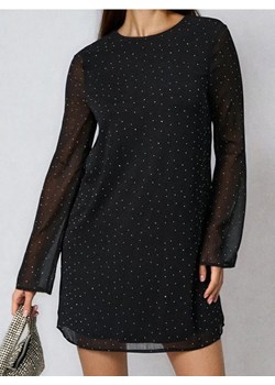 Sinsay - Sukienka mini z cyrkoniami - czarny ze sklepu Sinsay w kategorii Sukienki - zdjęcie 189180837