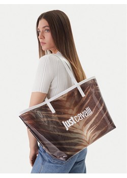 Torebka Just Cavalli 80RA4BS2 ZSB94 Brązowy ze sklepu eobuwie.pl w kategorii Torby Shopper bag - zdjęcie 189180895