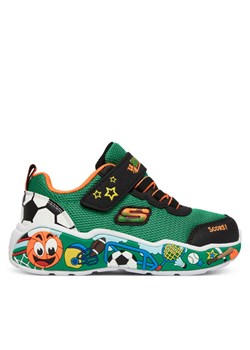 Sneakersy Skechers Play Scene 407312N/GRMT Zielony ze sklepu eobuwie.pl w kategorii Buty sportowe dziecięce - zdjęcie 189180919