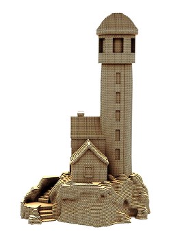 Cartonic Puzzle 3D "Lighthouse" w kolorze jasnobrązowym ze sklepu Limango Polska w kategorii Puzzle - zdjęcie 189181355