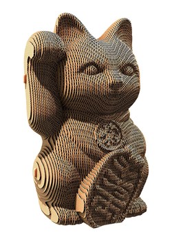 Cartonic Puzzle 3D "Lucky Cat" w kolorze jasnobrązowym ze sklepu Limango Polska w kategorii Puzzle - zdjęcie 189181365