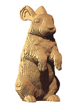 Cartonic Puzzle 3D "Rabbit" w kolorze jasnobrązowym ze sklepu Limango Polska w kategorii Puzzle - zdjęcie 189181415
