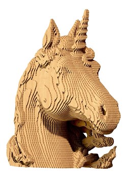 Cartonic Puzzle 3D "Unicorn" w kolorze jasnobrązowym ze sklepu Limango Polska w kategorii Puzzle - zdjęcie 189181456