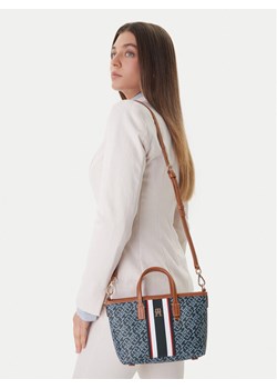 Tommy Hilfiger Torebka Th Monoplay Mini Tote Stripe Le AW0AW18389 Niebieski ze sklepu MODIVO w kategorii Torby Shopper bag - zdjęcie 189181667