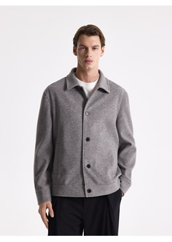 Reserved - Kurtka koszulowa z kołnierzem - jasnoszary ze sklepu Reserved w kategorii Kurtki męskie - zdjęcie 189182109